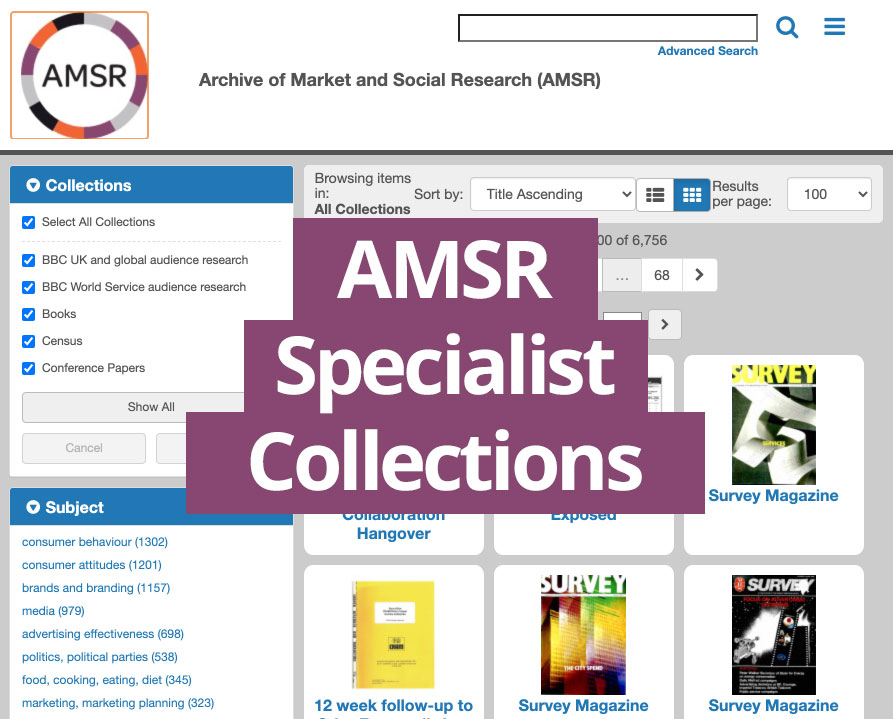 AMSR specialist collections story image