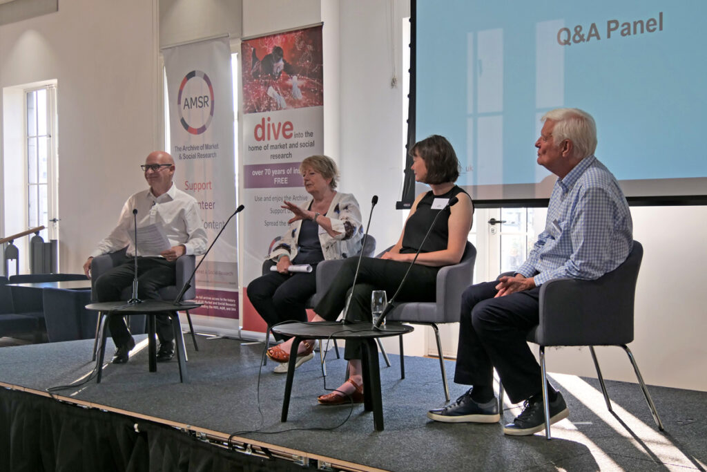 The Q&A panel at the AMSR Summer Event